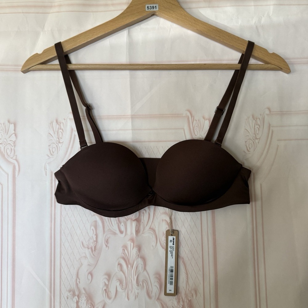 Skims Ultimate Push Up Strapless Bra Cocoa Brown Size 32A NWT $64